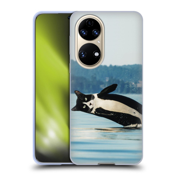 Pixelmated Animals Surreal Wildlife Orcat Soft Gel Case for Huawei P50