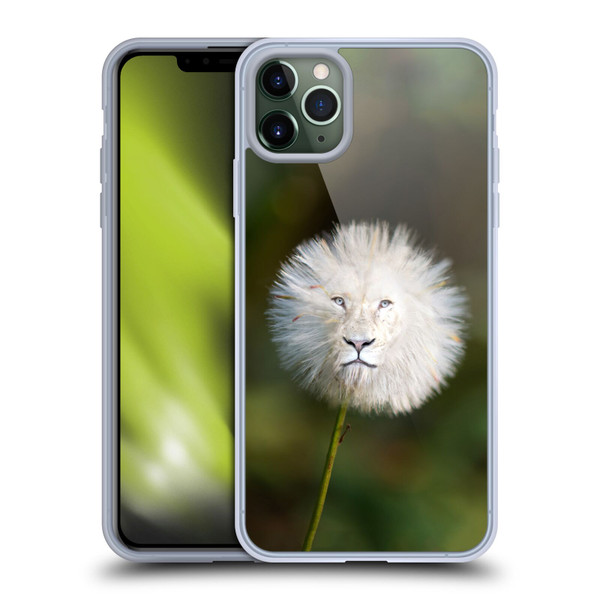 Pixelmated Animals Surreal Wildlife Dandelion Soft Gel Case for Apple iPhone 11 Pro Max