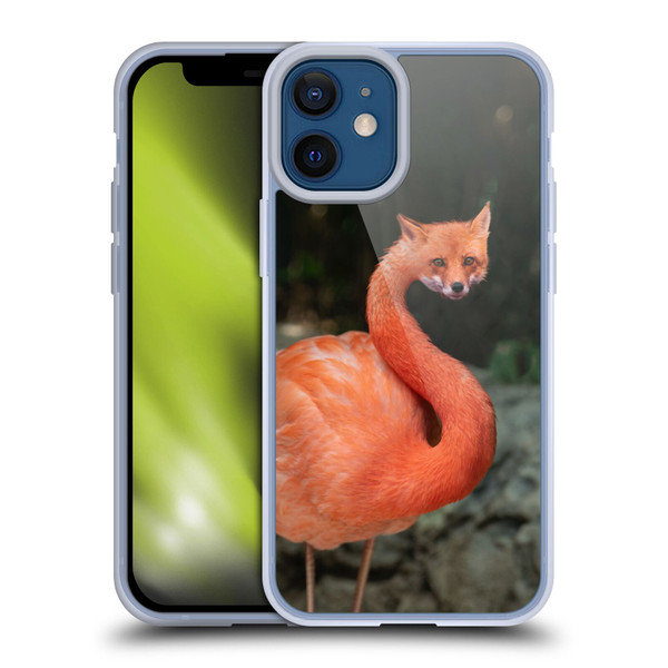 Pixelmated Animals Surreal Wildlife Foxmingo Soft Gel Case for Apple iPhone 12 Mini