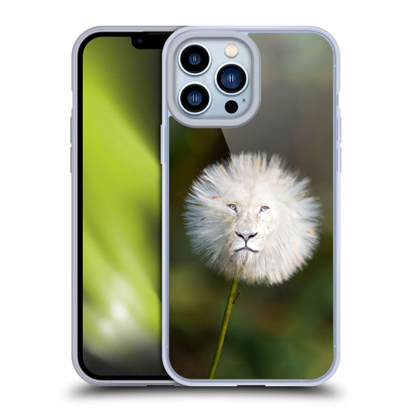 Pixelmated Animals Surreal Wildlife Dandelion Soft Gel Case for Apple iPhone 13 Pro Max