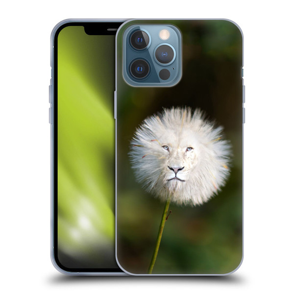 Pixelmated Animals Surreal Wildlife Dandelion Soft Gel Case for Apple iPhone 13 Pro Max