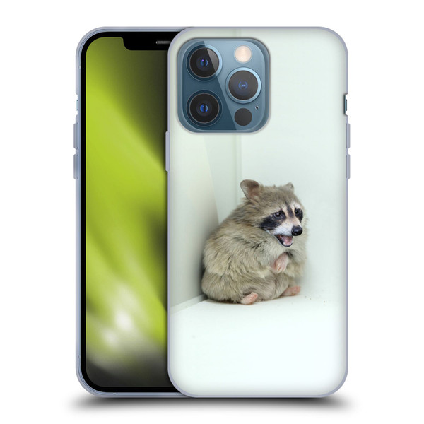 Pixelmated Animals Surreal Wildlife Hamster Raccoon Soft Gel Case for Apple iPhone 13 Pro