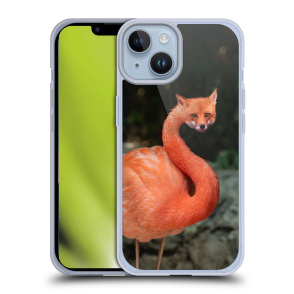 Pixelmated Animals Surreal Wildlife Foxmingo Soft Gel Case for Apple iPhone 14