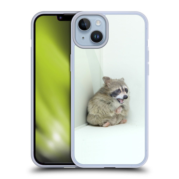 Pixelmated Animals Surreal Wildlife Hamster Raccoon Soft Gel Case for Apple iPhone 14 Plus