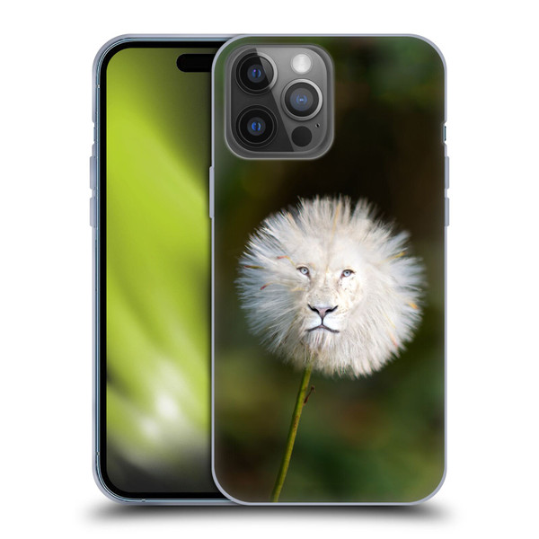 Pixelmated Animals Surreal Wildlife Dandelion Soft Gel Case for Apple iPhone 14 Pro Max