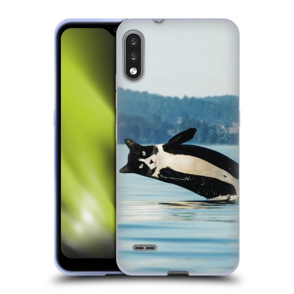 Pixelmated Animals Surreal Wildlife Orcat Soft Gel Case for LG K22