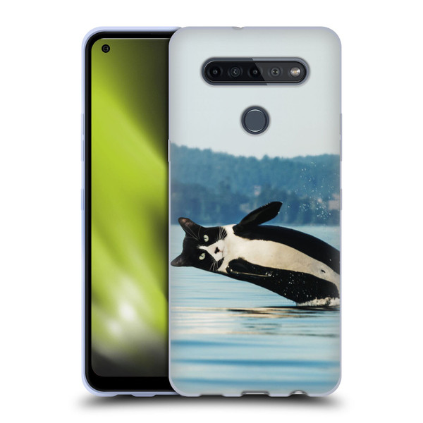 Pixelmated Animals Surreal Wildlife Orcat Soft Gel Case for LG K51S