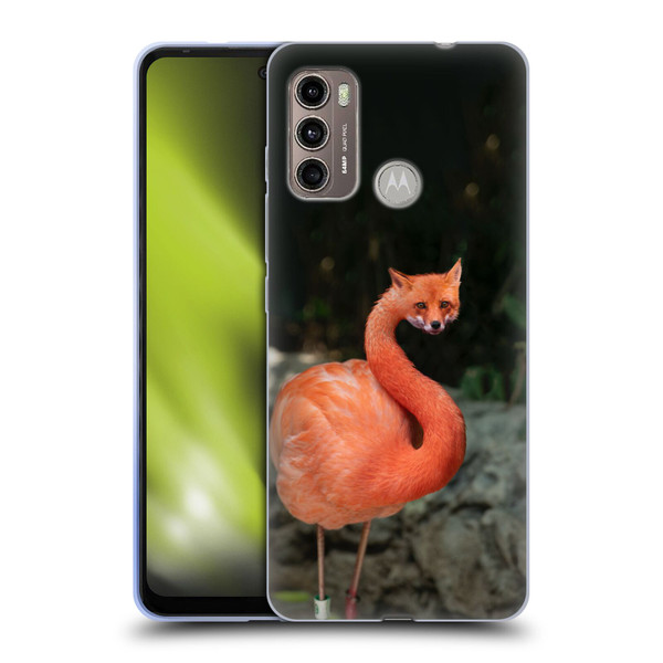 Pixelmated Animals Surreal Wildlife Foxmingo Soft Gel Case for Motorola Moto G60 / Moto G40 Fusion