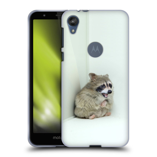 Pixelmated Animals Surreal Wildlife Hamster Raccoon Soft Gel Case for Motorola Moto E6
