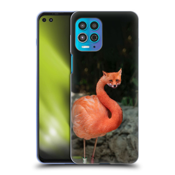 Pixelmated Animals Surreal Wildlife Foxmingo Soft Gel Case for Motorola Moto G100