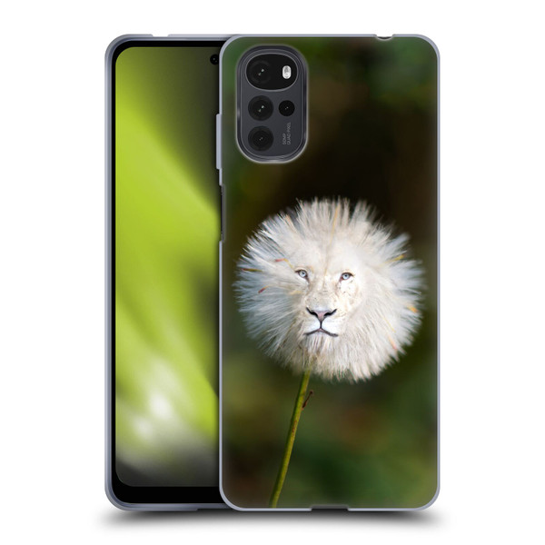 Pixelmated Animals Surreal Wildlife Dandelion Soft Gel Case for Motorola Moto G22