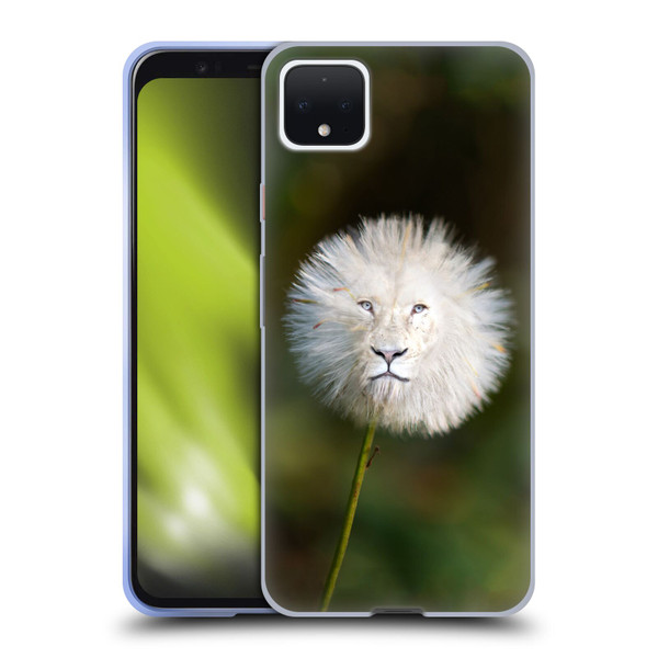 Pixelmated Animals Surreal Wildlife Dandelion Soft Gel Case for Google Pixel 4 XL