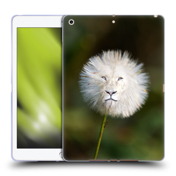 Pixelmated Animals Surreal Wildlife Dandelion Soft Gel Case for Apple iPad 10.2 2019/2020/2021