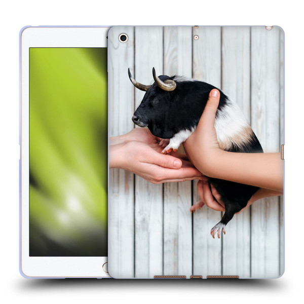 Pixelmated Animals Surreal Wildlife Guinea Bull Soft Gel Case for Apple iPad 10.2 2019/2020/2021