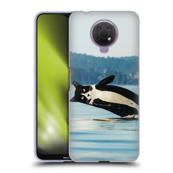 Pixelmated Animals Surreal Wildlife Orcat Soft Gel Case for Nokia G10