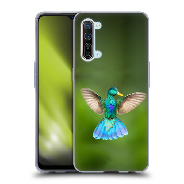 Pixelmated Animals Surreal Wildlife Quaking Bird Soft Gel Case for OPPO Find X2 Lite 5G