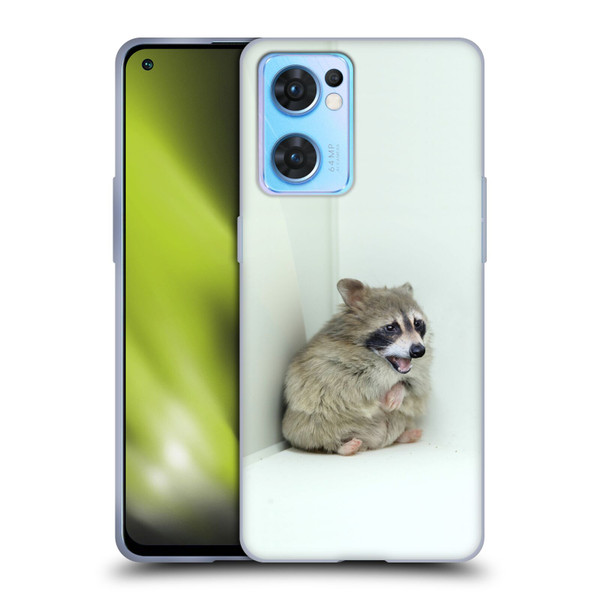 Pixelmated Animals Surreal Wildlife Hamster Raccoon Soft Gel Case for OPPO Reno7 5G / Find X5 Lite