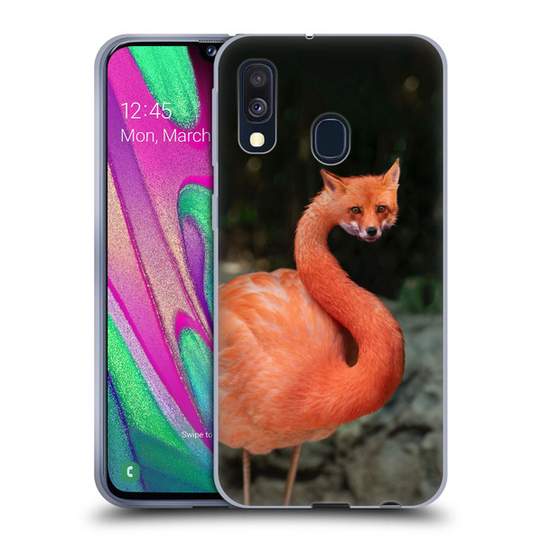 Pixelmated Animals Surreal Wildlife Foxmingo Soft Gel Case for Samsung Galaxy A40 (2019)