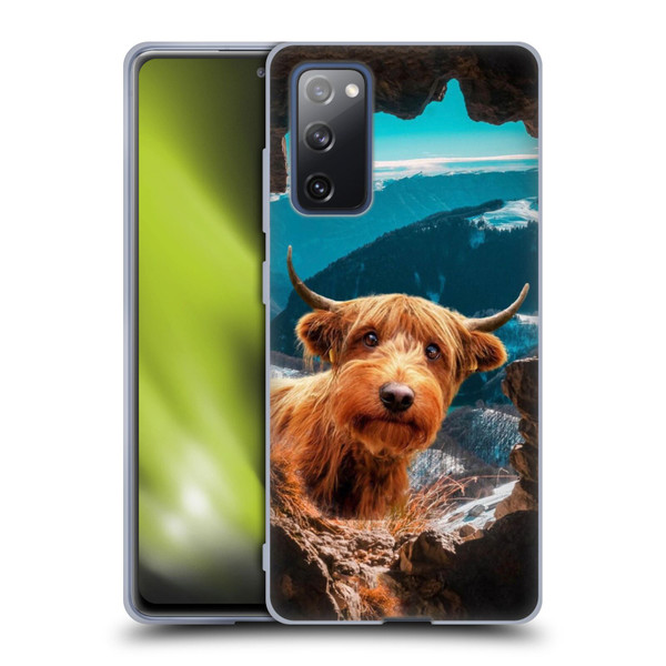 Pixelmated Animals Surreal Wildlife Cowpup Soft Gel Case for Samsung Galaxy S20 FE / 5G