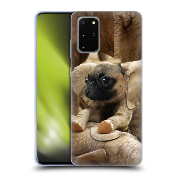 Pixelmated Animals Surreal Wildlife Pugephant Soft Gel Case for Samsung Galaxy S20+ / S20+ 5G