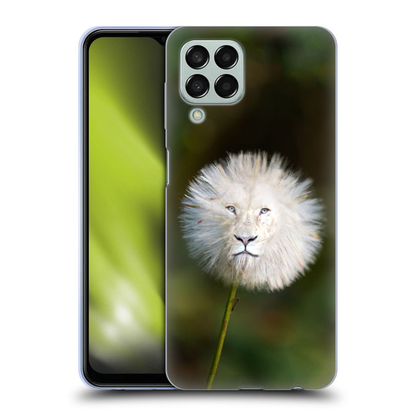 Pixelmated Animals Surreal Wildlife Dandelion Soft Gel Case for Samsung Galaxy M33 (2022)
