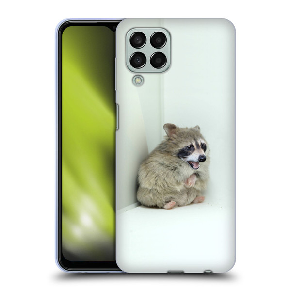 Pixelmated Animals Surreal Wildlife Hamster Raccoon Soft Gel Case for Samsung Galaxy M33 (2022)