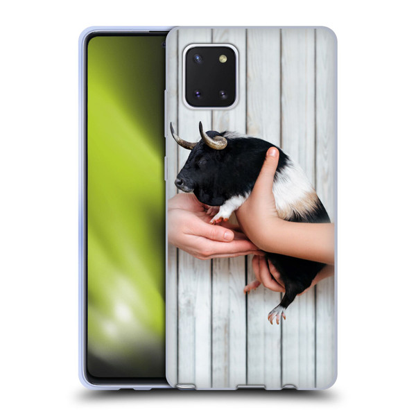 Pixelmated Animals Surreal Wildlife Guinea Bull Soft Gel Case for Samsung Galaxy Note10 Lite