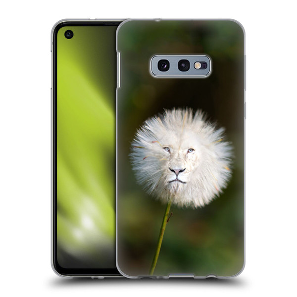 Pixelmated Animals Surreal Wildlife Dandelion Soft Gel Case for Samsung Galaxy S10e