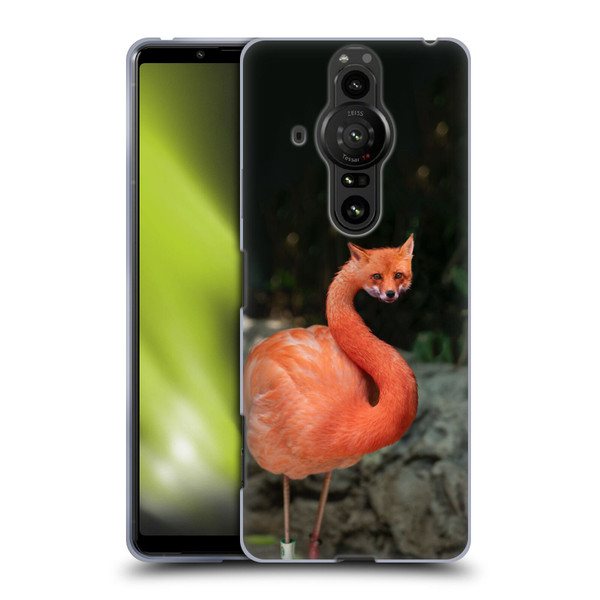Pixelmated Animals Surreal Wildlife Foxmingo Soft Gel Case for Sony Xperia Pro-I