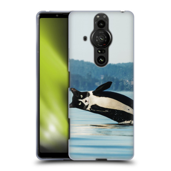 Pixelmated Animals Surreal Wildlife Orcat Soft Gel Case for Sony Xperia Pro-I