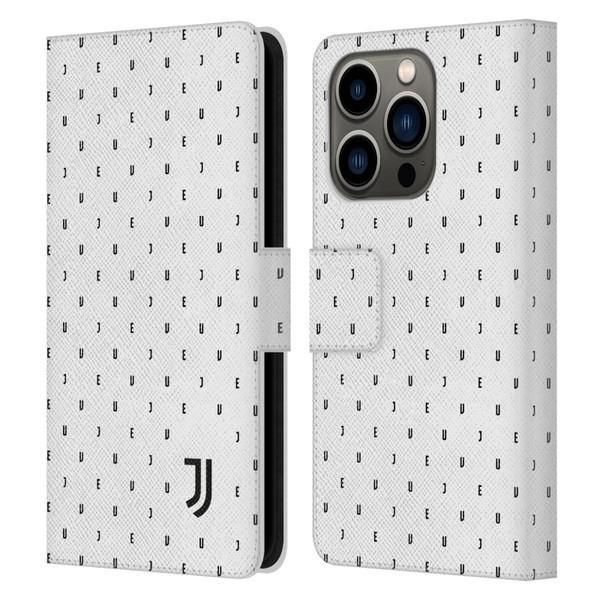 Juventus Football Club Lifestyle 2 White Logo Type Pattern Leather Book Wallet Case Cover For Apple iPhone 14 Pro