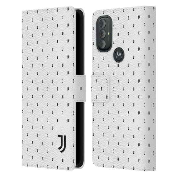 Juventus Football Club Lifestyle 2 White Logo Type Pattern Leather Book Wallet Case Cover For Motorola Moto G10 / Moto G20 / Moto G30