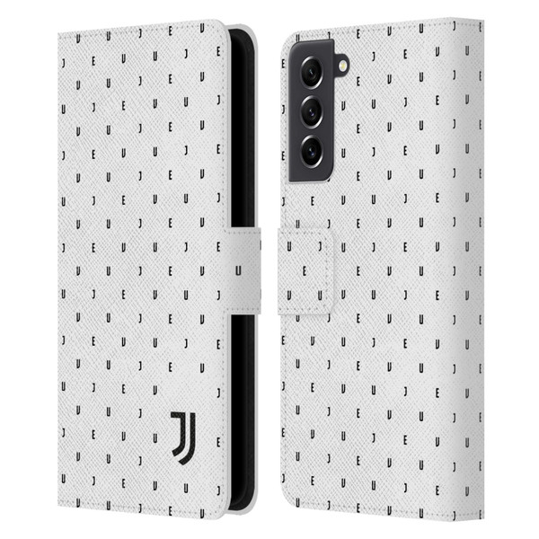 Juventus Football Club Lifestyle 2 White Logo Type Pattern Leather Book Wallet Case Cover For Samsung Galaxy S21 FE 5G