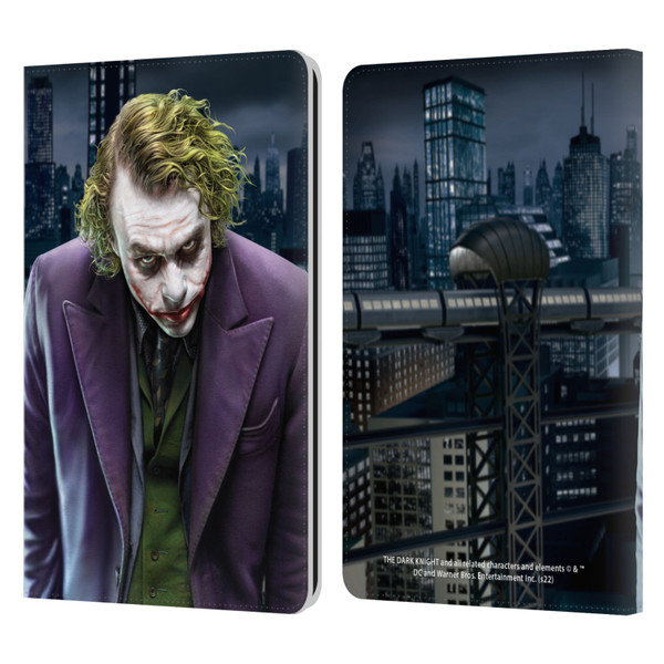 The Dark Knight Character Art Joker Leather Book Wallet Case Cover For Amazon Kindle Paperwhite 1 / 2 / 3