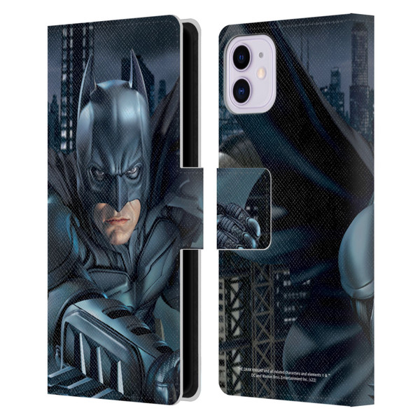 The Dark Knight Character Art Batman Leather Book Wallet Case Cover For Apple iPhone 11