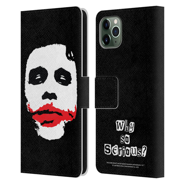 The Dark Knight Character Art Joker Face Leather Book Wallet Case Cover For Apple iPhone 11 Pro Max