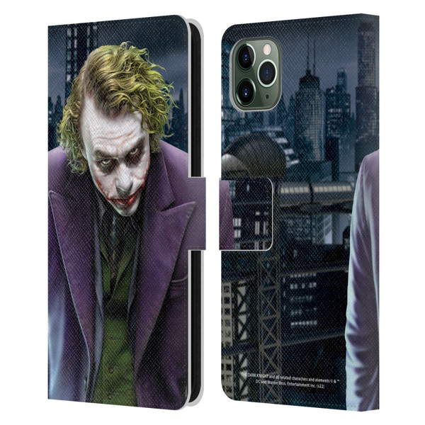The Dark Knight Character Art Joker Leather Book Wallet Case Cover For Apple iPhone 11 Pro Max