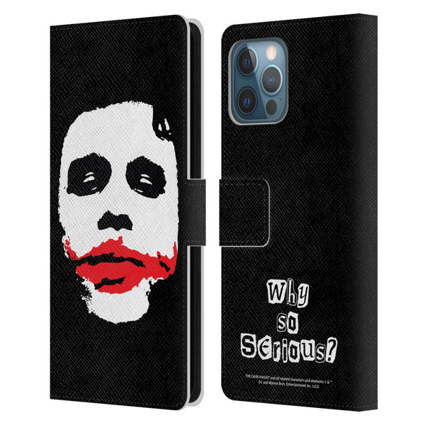 The Dark Knight Character Art Joker Face Leather Book Wallet Case Cover For Apple iPhone 12 Pro Max