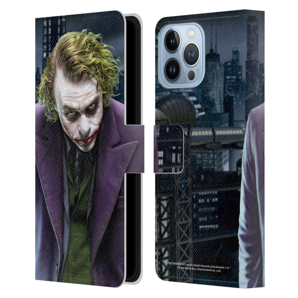 The Dark Knight Character Art Joker Leather Book Wallet Case Cover For Apple iPhone 13 Pro Max