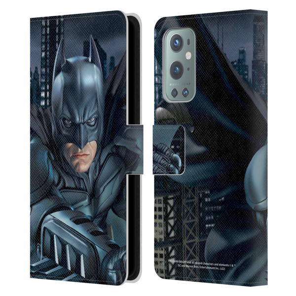 The Dark Knight Character Art Batman Leather Book Wallet Case Cover For OnePlus 9