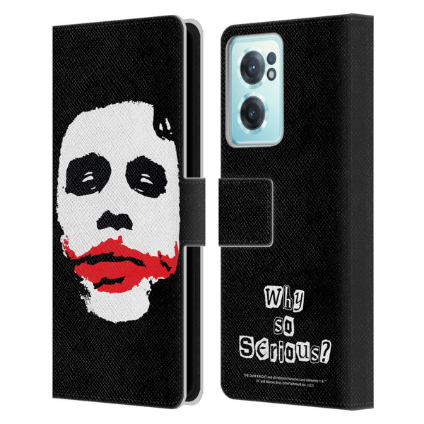 The Dark Knight Character Art Joker Face Leather Book Wallet Case Cover For OnePlus Nord CE 2 5G