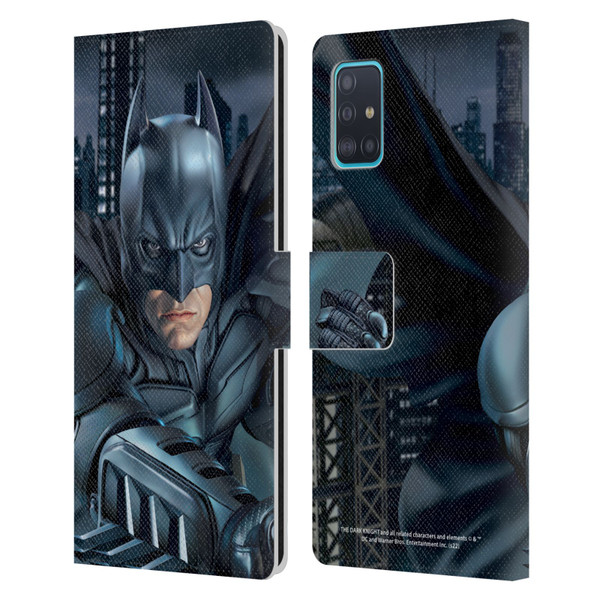 The Dark Knight Character Art Batman Leather Book Wallet Case Cover For Samsung Galaxy A51 (2019)