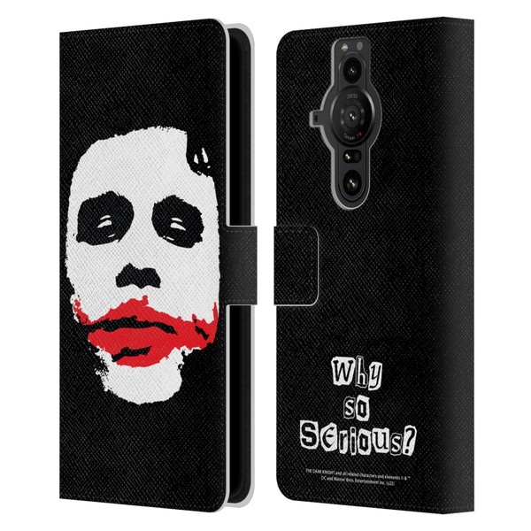 The Dark Knight Character Art Joker Face Leather Book Wallet Case Cover For Sony Xperia Pro-I