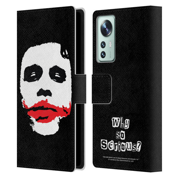 The Dark Knight Character Art Joker Face Leather Book Wallet Case Cover For Xiaomi 12