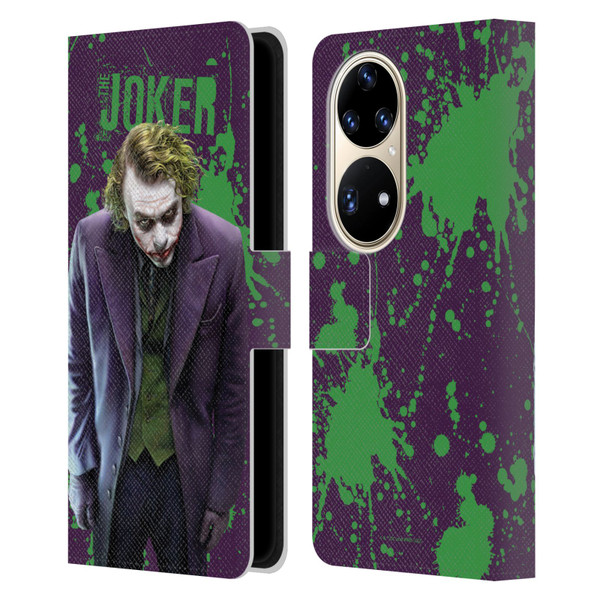 The Dark Knight Graphics Character Art Leather Book Wallet Case Cover For Huawei P50 Pro