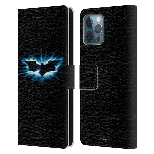 The Dark Knight Graphics Logo Black Leather Book Wallet Case Cover For Apple iPhone 12 Pro Max