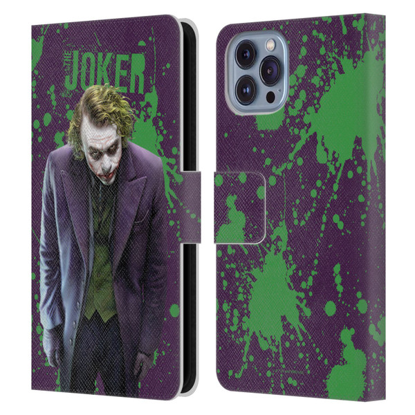 The Dark Knight Graphics Character Art Leather Book Wallet Case Cover For Apple iPhone 14