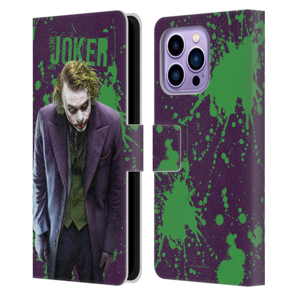 The Dark Knight Graphics Character Art Leather Book Wallet Case Cover For Apple iPhone 14 Pro Max