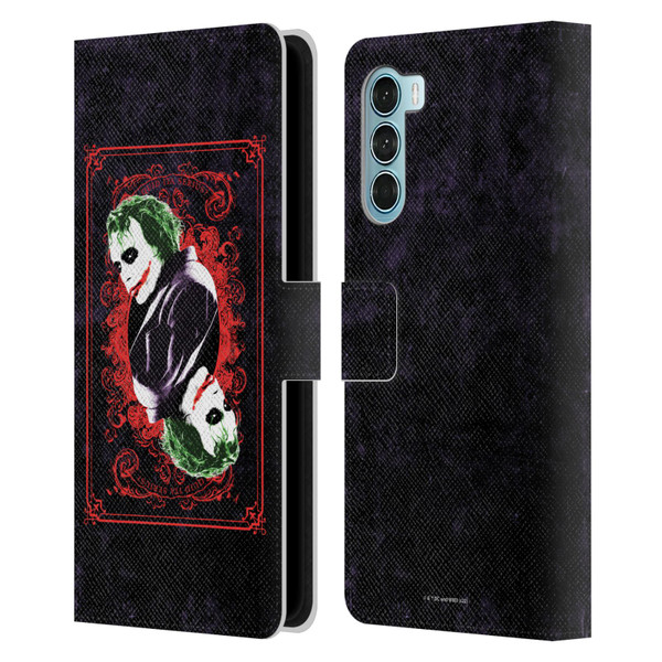 The Dark Knight Graphics Joker Card Leather Book Wallet Case Cover For Motorola Edge S30 / Moto G200 5G