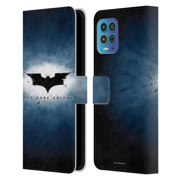 The Dark Knight Graphics Logo Leather Book Wallet Case Cover For Motorola Moto G100